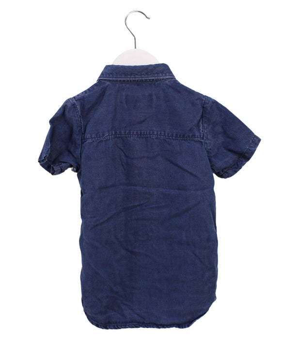 A Blue Shirts from A for Apple in size 4T for boy. (Back View)