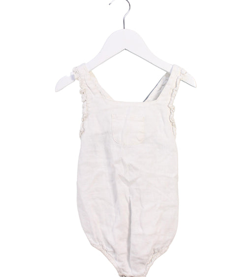 A White Sleeveless Bodysuits from Olivier London in size 2T for girl. (Front View)