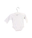 A White Long Sleeve Bodysuits from Mides in size 0-3M for neutral. (Back View)