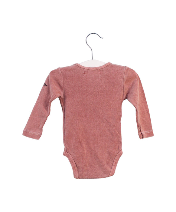 A Peach Long Sleeve Bodysuits from Bobo Choses in size 3-6M for girl. (Back View)