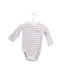 A Grey Long Sleeve Bodysuits from Jacadi in size 3-6M for neutral. (Front View)