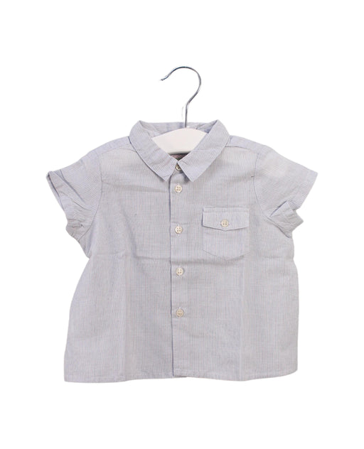 A Blue Shirts from Bonpoint in size 6-12M for boy. (Front View)