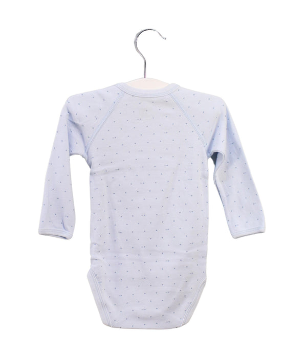 A Blue Long Sleeve Bodysuits from Petit Bateau in size 6-12M for boy. (Back View)