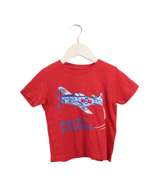 A Red Short Sleeve T Shirts from Stephen Joseph in size 2T for boy. (Front View)