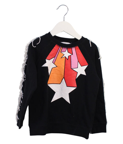 A Black Sweatshirts from Stella McCartney in size 6T for girl. (Front View)