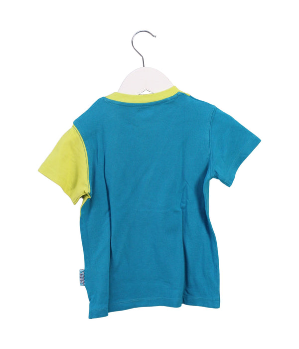 A Teal Short Sleeve T Shirts from La Compagnie des Petits in size 4T for boy. (Back View)