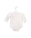 A Ivory Long Sleeve Bodysuits from Mides in size 0-3M for neutral. (Back View)