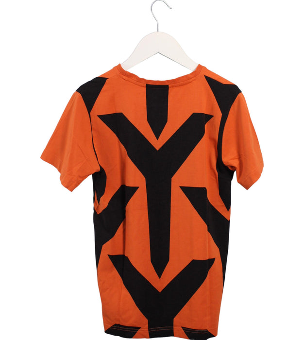 A Orange Short Sleeve T Shirts from Automobili Lamborghini in size 11Y for boy. (Back View)