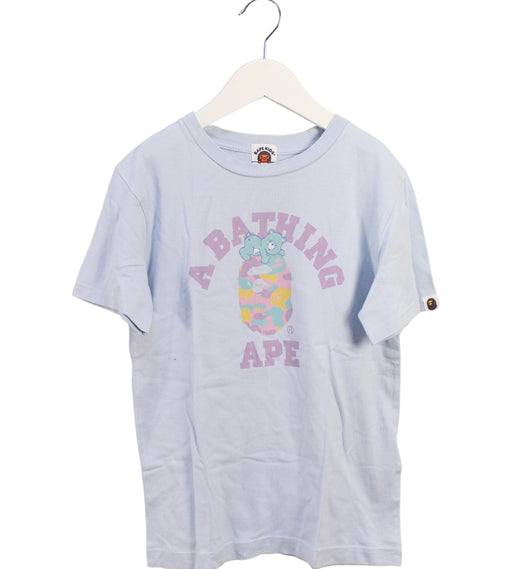 A Purple Short Sleeve T Shirts from Bape by A Bathing Ape in size 10Y for neutral. (Front View)