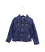 A Blue Lightweight Jackets from Miki House in size 5T for boy. (Front View)