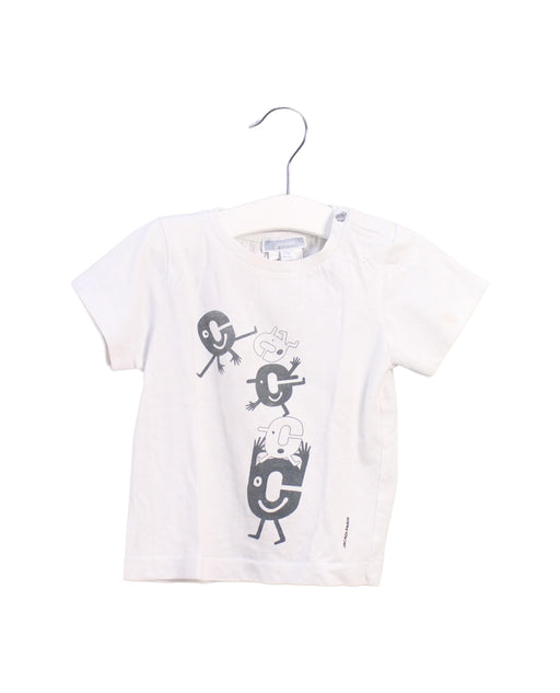 A White Short Sleeve T Shirts from Jacadi in size 18-24M for boy. (Front View)