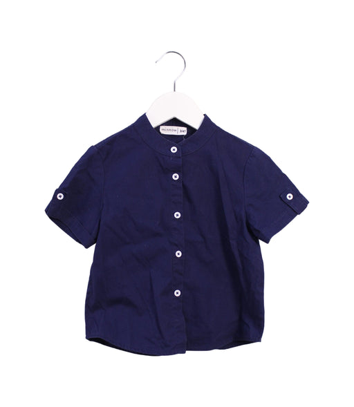 A Blue Shirts from Minnow in size 3T for boy. (Front View)