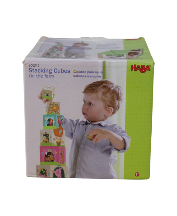 Haba On the Farm Cardboard Stacking & Nesting Cubes 1T - 3T