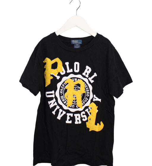 A Black Short Sleeve T Shirts from Polo Ralph Lauren in size 8Y for boy. (Front View)