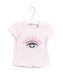 A Pink Short Sleeve T Shirts from Kenzo in size 12-18M for girl. (Front View)