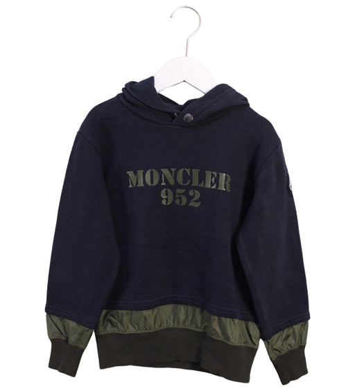 A Black Hooded Sweatshirts from Moncler in size 8Y for boy. (Front View)