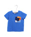 A Blue Short Sleeve T Shirts from Momonittu in size 3-6M for boy. (Front View)