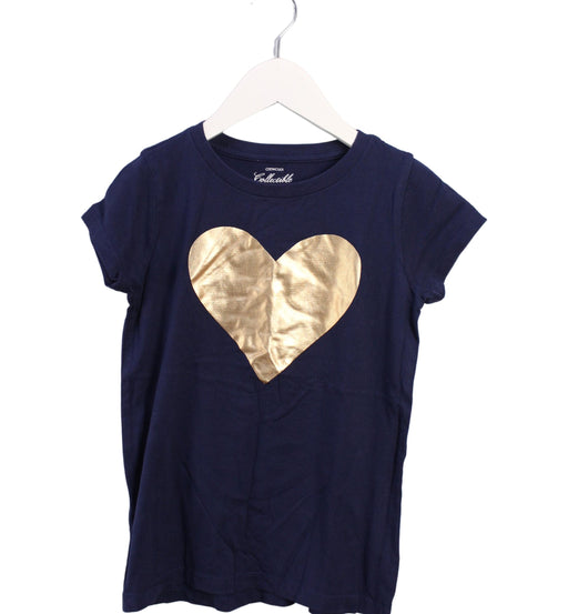 A Navy Short Sleeve T Shirts from Crewcuts in size 8Y for girl. (Front View)