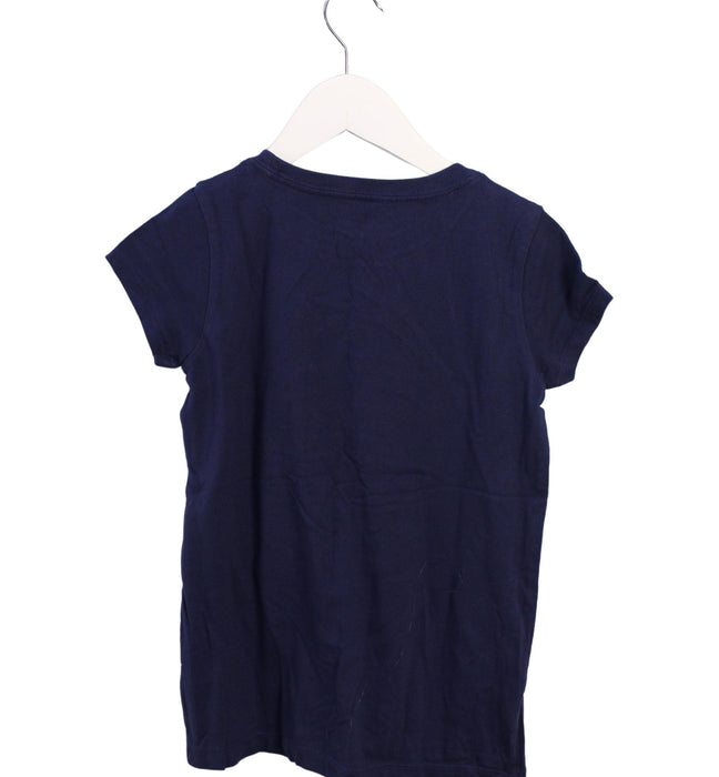 A Navy Short Sleeve T Shirts from Crewcuts in size 8Y for girl. (Back View)