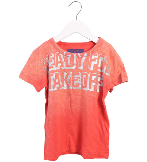 A Orange Short Sleeve T Shirts from Crewcuts in size 4T for boy. (Front View)