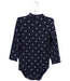 A Navy Long Sleeve Bodysuits from Petit Bateau in size 18-24M for boy. (Front View)