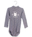 A Navy Long Sleeve Bodysuits from Petit Bateau in size 18-24M for neutral. (Front View)