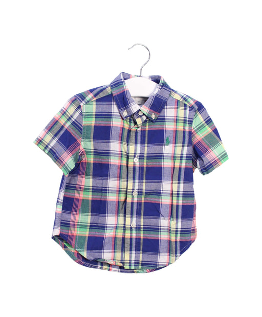 A Blue Shirts from Ralph Lauren in size 12-18M for boy. (Front View)