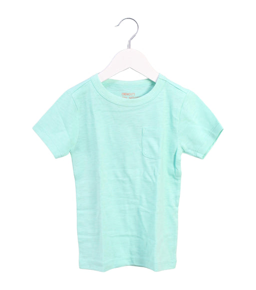 A Green Short Sleeve T Shirts from Crewcuts in size 3T for girl. (Front View)