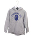 A Grey Hooded Sweatshirts from BAPE KIDS in size 7Y for boy. (Front View)