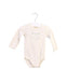 A Ivory Long Sleeve Bodysuits from Orchestra in size 3-6M for neutral. (Front View)
