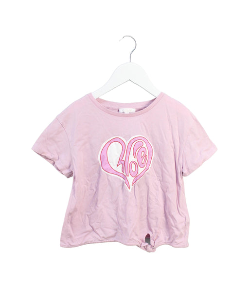 A Pink Short Sleeve T Shirts from Chloe in size 8Y for girl. (Front View)