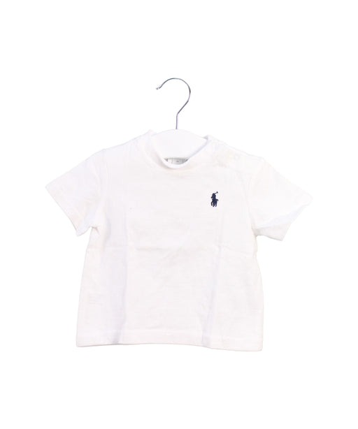 A White Short Sleeve T Shirts from Ralph Lauren in size 0-3M for neutral. (Front View)