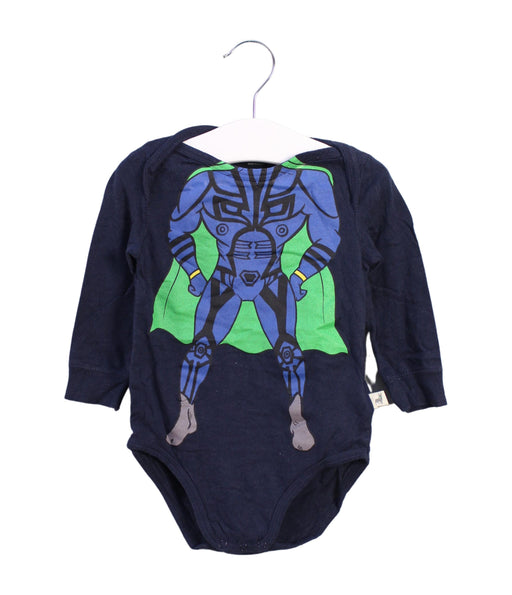 A Black Long Sleeve Bodysuits from Stella McCartney in size 6-12M for boy. (Front View)