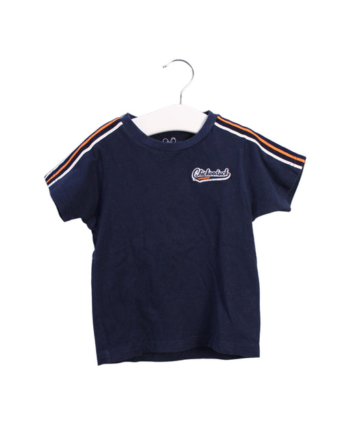 A Navy Short Sleeve T Shirts from Chickeeduck in size 18-24M for boy. (Front View)