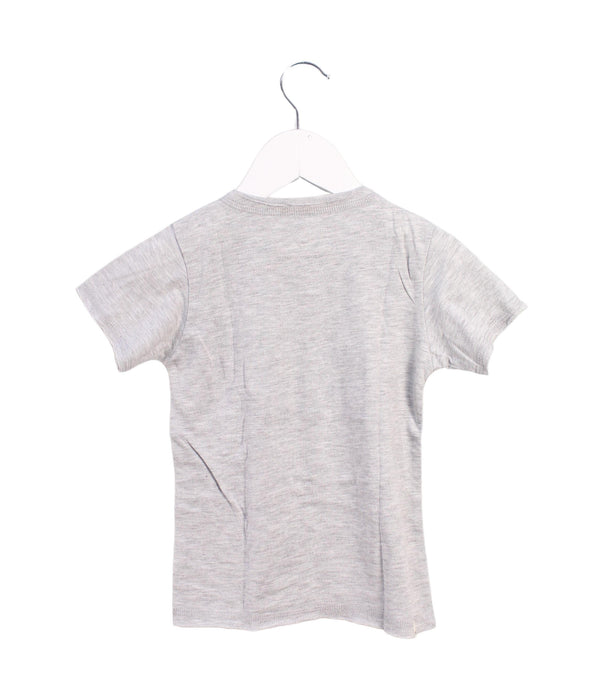 A Grey Short Sleeve T Shirts from Mini Mioche in size 4T for girl. (Back View)