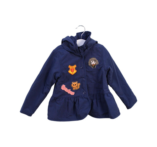 A Navy Lightweight Jackets from Chickeeduck in size 2T for girl. (Front View)