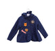 A Navy Lightweight Jackets from Chickeeduck in size 2T for girl. (Front View)