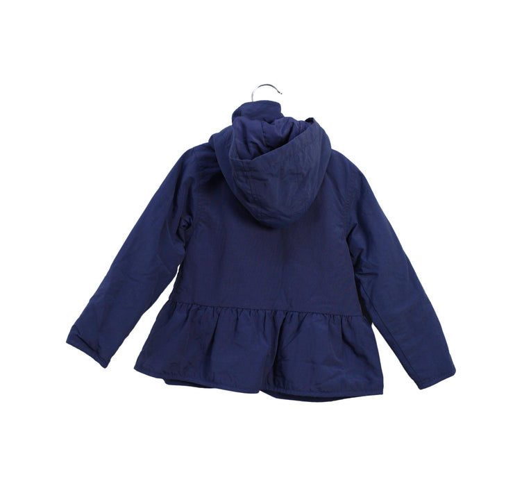 A Navy Lightweight Jackets from Chickeeduck in size 2T for girl. (Back View)