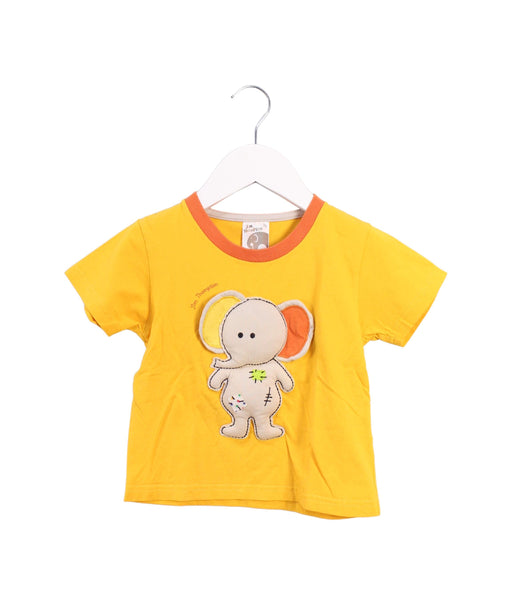 A Yellow Short Sleeve T Shirts from Jim Thompson in size 2T for boy. (Front View)