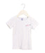 A White Short Sleeve T Shirts from Petit Bateau in size 4T for girl. (Front View)