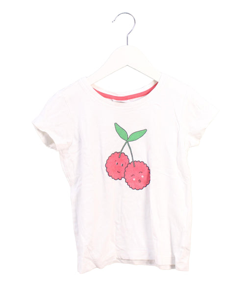 A White Short Sleeve T Shirts from Hanna Andersson in size 5T for girl. (Front View)