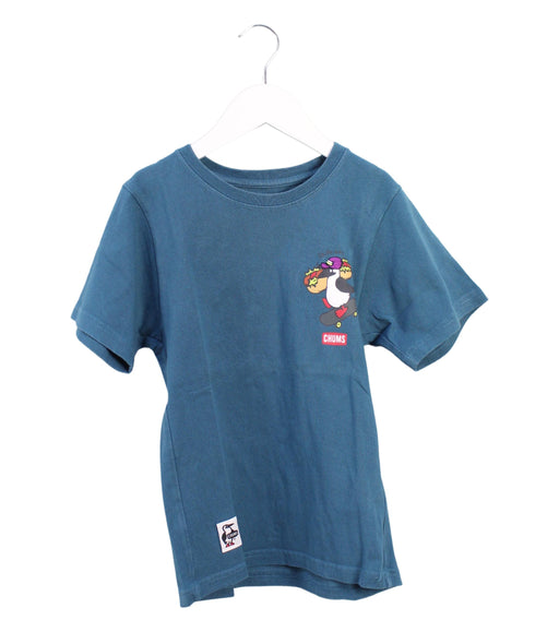 A Teal Short Sleeve T Shirts from CHUMS in size 6T for boy. (Front View)