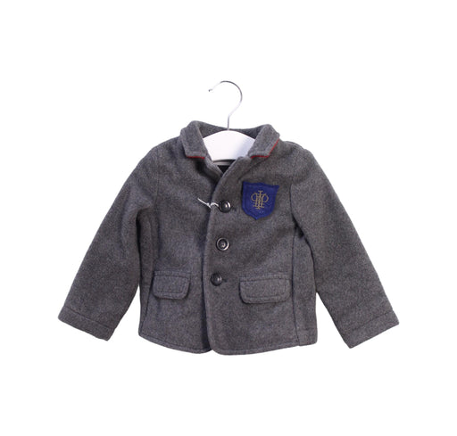 A Grey Lightweight Jackets from I Pinco Pallino in size 6-12M for boy. (Front View)
