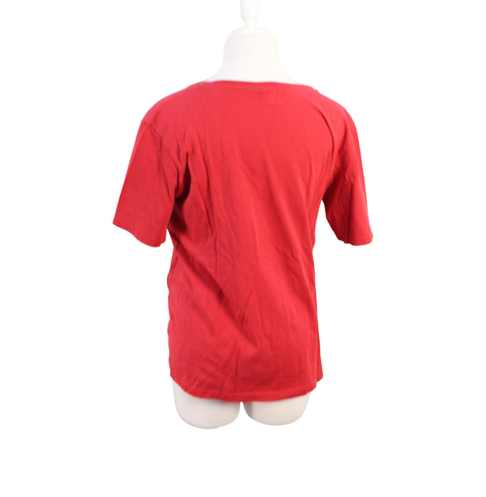 A Red Short Sleeve T Shirts from Tajinebanane in size S for maternity. (Back View)