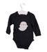 A Black Long Sleeve Bodysuits from Mori in size 6-12M for boy. (Front View)