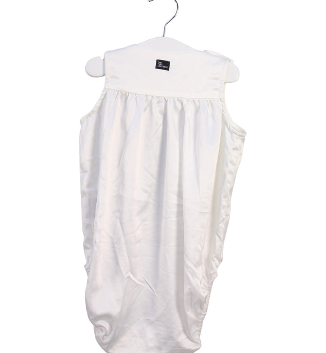 A White Sleeveless Bodysuits from The Tiny Universe in size 12-18M for girl. (Back View)