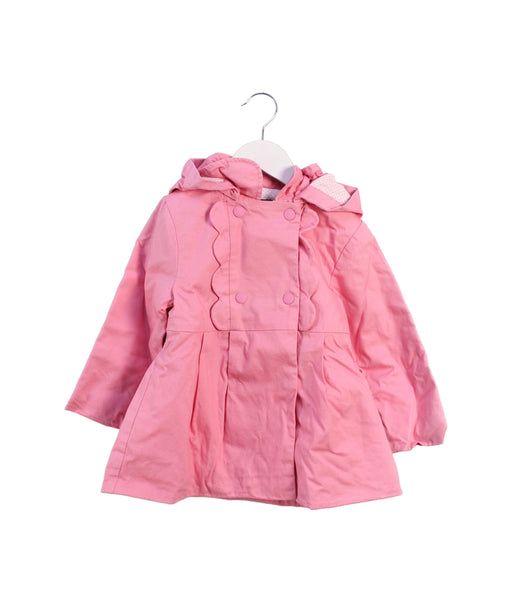 A Pink Lightweight Jackets from Jacadi in size 3T for girl. (Front View)
