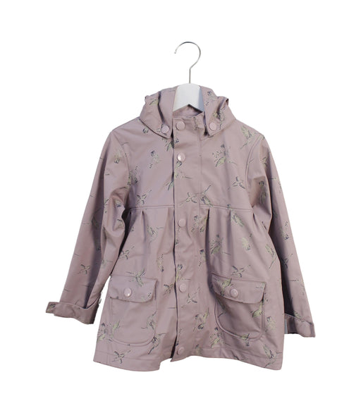 A Taupe Lightweight Jackets from Mini A Ture in size 5T for girl. (Front View)