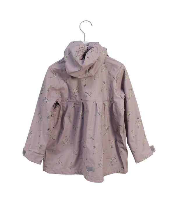 A Taupe Lightweight Jackets from Mini A Ture in size 5T for girl. (Back View)
