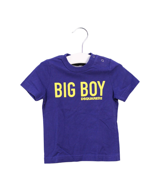 A Blue Short Sleeve T Shirts from DSquared2 in size 6-12M for boy. (Front View)